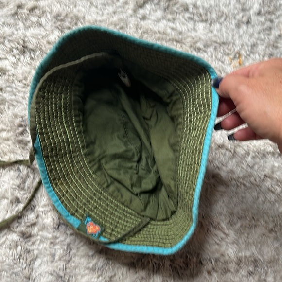 Size small medium boys or girls 100% cotton art and J sun hat with dolphins - Picture 5 of 7